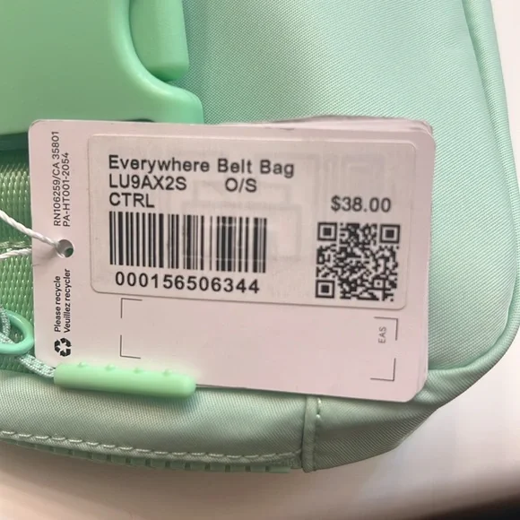 Lululemon Mint Green Everywhere Bag - Picture 3 of 3